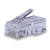 Коннекторы SUPRLAN 8P8C UTP 5e (RJ-45) уп. 25шт. с хедером 10-0226