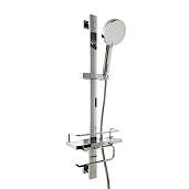 Душевой гарнитур Shower Set 760мм (лейка, шланг, штанга, полка) хром IDDIS TSH1601