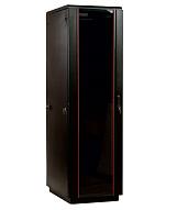 Шкаф телекоммуникационный напольный ШТК-М-42.6.10-1ААА-9005 42U (600 × 1000) дверь стекло, цвет черный ЦМО