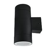 Светильник уличный двухсторонний ЦИЛИНДР-2П-GX53 пластик под лампу 2хGX53 230B черный IP65 4690612027630 IN HOME