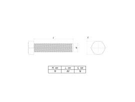 Болт шестигранный М10х80 b6grm10x80 EKF