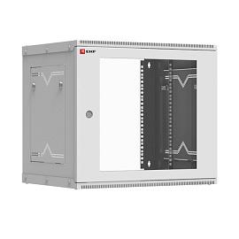 Шкаф телекоммуникационный настенный разборный 9U (600х450) дверь стекло, Astra A серия Basic ITB9G450D EKF