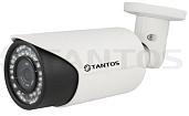 Камера видеонаблюдения (видеокамера наблюдения) IP уличная цилиндрическая 4Мп с ИК подсветкой, объектив 2.8-12 м TSi-Pe40VP-F (2.8-12) TANTOS