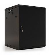 Шкаф настенный 19-дюймовый 27U, 1304x600х600мм, металлическая передняя дверь с замком, две боковые панели, цвет черный (RAL 9004) (разобранный) TWB-2766-SR-RAL9004 Hyperline