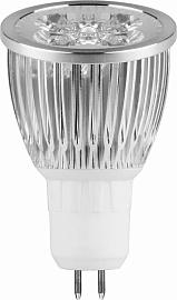 Лампа светодиодная 5 Вт GU5.3 MR16 4000К 400Лм прозрачная 230В рефлекторная LB-108 25192 Feron
