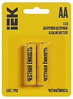 Элемент питания Alkaline LR06/AA (2шт/блистер) IEK