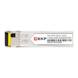 SFP модуль 1,25 Гбит одинарное одномодовое оптоволокно Tx1550нм/Rx1310нм 20км TSX-SFP-GS1D-15-20 EKF