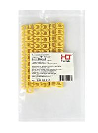 Маркер наборный-символ "B" желтый 4 мм2 (уп./100 шт.) 084-08-144 HLT