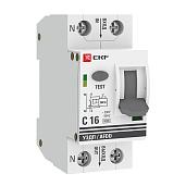 Устройство защиты от дугового пробоя УЗДП 16А (1P+N) характеристика C 6кА с автоматическим выключателем PROxima afdd-2-16C-pro EKF