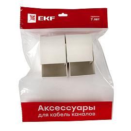 Заглушка (60х60) (4 шт) Plast Белый PROxima ecw-60-60x4 EKF