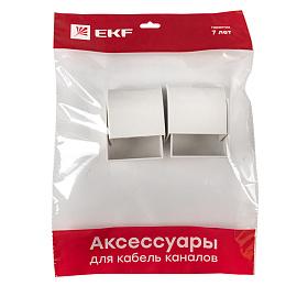 Заглушка (60х40) (4 шт) Plast Белый PROxima ecw-60-40x4 EKF