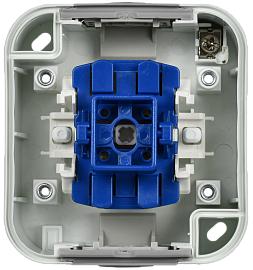 Переключатель одноклавишный на 2 направления 10А IP55 TS201 белый  TORS  TS-V10-0-10-55-K41 IEK