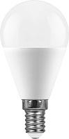 Лампа светодиодная 11 Вт E14 G45 2700К 915Лм матовый 230В шар малый белый теплый 25946 Feron