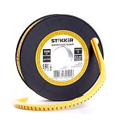 Маркер кабельный 3 для провода сеч.15мм желтый (1000шт в упак) CBMR15-3 39089 STEKKER