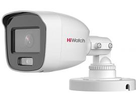 Камера видеонаблюдения (видеокамера наблюдения) аналоговая уличная цилиндрическая 2Мп HD-TVI с технологией ColorVu DS-T200L (2.8 mm) HiWatch