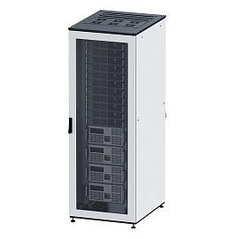 Шкаф собранный напольный 19" IT-CQE, 47U 600х600 двери стекло/сплошная, RAL7011/7035 R5DC4766GS DKC