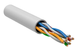 Витая пара U/UTP кат.5E 24AWG 4 пары PVCLS нг(А)-LSLTx (305м) белый РФ/Т GENERICA BC1-C5E04-128-305-T-R-G