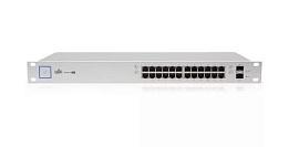 Коммутатор UniFi Switch PoE 24x10/100/1000Gbps Fast Ethernet, 2xSFP Gigabit Ethernet, PoE 802.3at US-24-250W Ubiquiti