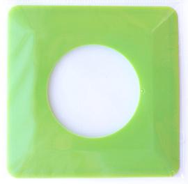 Рамка для розеток и выключателей защитная 1-местная для обоев цвет зеленый 25137 8 Duwi