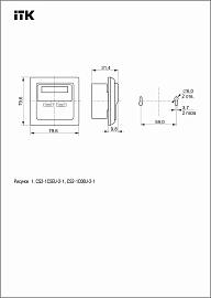 ITK Внутренняя инф. розетка RJ45 кат. 6 UTP 2 порта