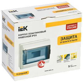 Бокс пластиковый КМПн- 9 IP55 навесной KREPTA 5, 198х235х108 MKP72-N3-09-55, IEK