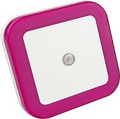 Ночник светодиодный NLE 03-SP-DS квадрат розовый с датчиком освещения 230В 4690612028774 IN HOME