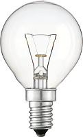 Лампа накаливания декоративная шар 40Вт Е14 прозрачная P-45 230В clear 871150001186250 PHILIPS