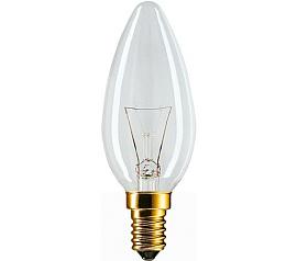 Лампа накаливания декоративная свеча 40Вт Е14 прозрачная B-35 230V clear 871150001163350 PHILIPS