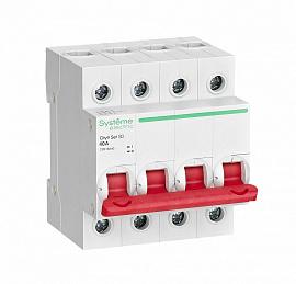 Выключатель нагрузки 4П четырехполюсный 40А 400В C9S16440 City9 Set  Systeme Electric