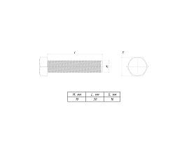 Болт шестигранный М10х30 b6grm10x30 EKF