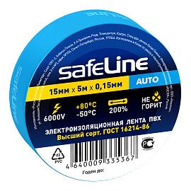 Изолента ПВХ Auto 15/5 синий 22897 Safeline