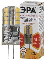 Лампа светодиодная 2,5 Вт G4 JC 2700К 200Лм 12В капсульная ( LED JC-2,5W-12V-827-G4 ) Б0033191 ЭРА