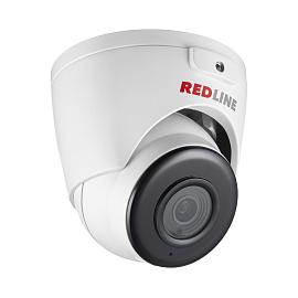 Камера видеонаблюдения (видеокамера наблюдения) уличная купольная IP мультифункциональная вандалозащищенная, объектив 2.8 мм RL-IP25P-S.eco REDLINE