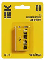 Батарейка щелочная Alkaline 6LR61 9V (1шт/блистер) IEK