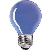 Лампа накаливания 15Вт Е27 А55 голубая Philips