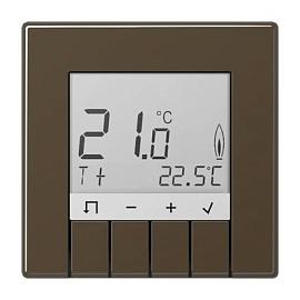 LS универсальный комнатный регулятор температуры воздуха с дисплеем «стандарт», металл античная латунь TRDME231AT JUNG