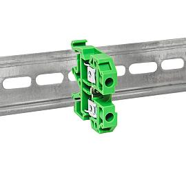 Колодка клеммная JXB-4/35 зеленая EKF PROxima