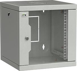 ITK LINEA WS Шкаф 10" 9U 320х310мм дверь обзорная со стеклом серый