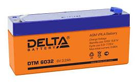 Аккумулятор свинцово-кислотный (аккумуляторная батарея)  6 В 3.2 А/ч DTM 6032 DELTA