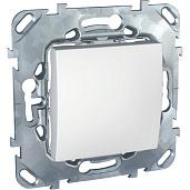 Выключатель одноклавишный Unica скрытой установки 10А схема 1 механизм белый MGU5.201.18ZD Schneider Electric (1м)