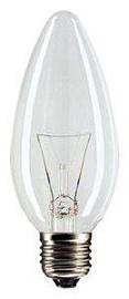Лампа накаливания декоративная свеча 60Вт Е27 прозрачная 230-240-60-2, Калашниково