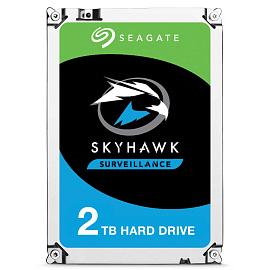 Жесткий диск для видеонаблюдения HDD  2TB; 3.5" SATA 6Gb/s 64Mb 5900rpm Seagate SkyHawk ST2000VX008