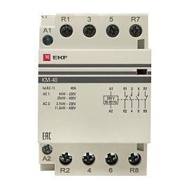 Контактор модульный КМ 40А 2NО+2NC (3 мод.) km-3-40-22 EKF PROxima