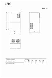 Преобразователь частоты CONTROL-A310 380В 3Ф 45-55кВт 90-110А  CNT-A310D33V45-55TE IEK