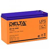 Аккумулятор свинцово-кислотный (аккумуляторная батарея) 12 В 9.0 А/ч HR 12-34 W DELTA