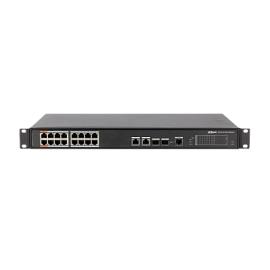 Коммутатор 16-портовый управляемый PoE DH-PFS4218-16ET-190 DAHUA