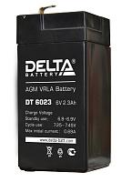 Аккумулятор свинцово-кислотный (аккумуляторная батарея)  6 В 2.3 А/ч DT 6023 DELTA
