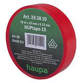Изолента ПВХ, цвет красный, ширина 19 мм, длина 20 м, d 74 мм код 263852 Haupa