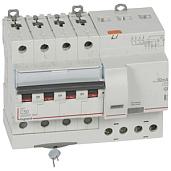 Выключатель автоматический дифференциального тока АВДТ DX3 50А 4П четырехполюсный C 30мА 10кА 400В 7 модулей 411191 Legrand