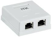 Розетка компьютерная RJ45 настенная кат. 6 FTP 2-порт CS2-1C06F-22 ITK